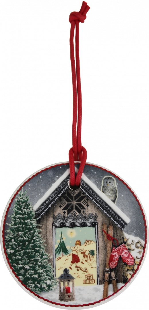 Медальон на елку Рождество 2019