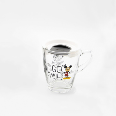 Кружка 320мл черная крышка JUNGLE Disney